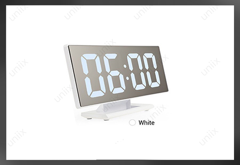 LED Mirror Clock นาฬิกาดิจิตอล LED ตั้งโต๊ะ ดีไซน์สวยงาม ตั้งปลุกได้ DS-3618l