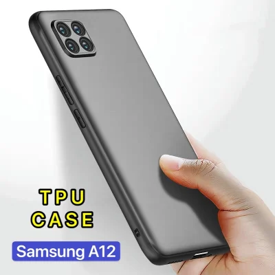 [ส่งจากไทย] Case Samsung A12 เคสโทรศัพท์ซัมซุง เคสนิ่ม tpu เคสสีดํา เคสซิลิโคน case samsung galaxy A12 สวยและบาง