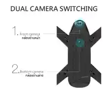 ภาพขนาดย่อของภาพหน้าปกสินค้าโดรนติดกล้อง โดรนบังคับ โดรนถ่ายรูป รักษาระดับความสูง บินกลับบ้านได้เอง กล้อง2ตัว ฟังก์ชั่นถ่ายรูป บันทึกวีดีโอแบบอัตโนมัติ 4K SG106 WiFi FPV RC Drone Camera Optical Flow 1080P HD Dual Camera Real Time Aerial Video Wide Angle Qpter Aircraft จากร้าน AA MALL บน Lazada ภาพที่ 6