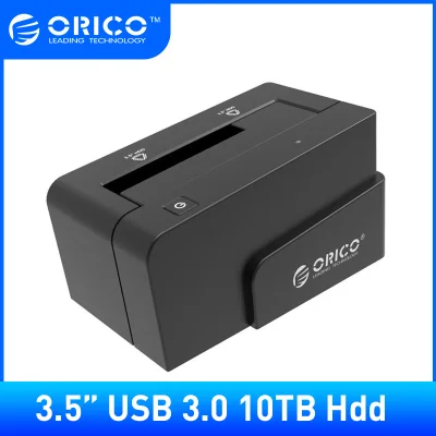 ORICO 6618US3 ฮาร์ดไดรฟ์ USB 3.0 ความเร็วสูงและสถานีเชื่อมต่อ SSD สำหรับ 2.5 นิ้วและ 3.5 นิ้ว SATA รองรับ 10TB HDD Hard Disk Enclosure