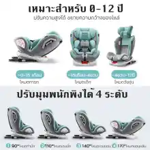 ภาพขนาดย่อของภาพหน้าปกสินค้าคาร์ซีทเด็ก การรับรองคู่ 3C/ECE หมุนอิสระ 360อินเตอร์เฟสisofix+lacth คาร์ซีทแรกเกิด เบาะคาร์ซีท Carseat จากร้าน SIAM BOAN บน Lazada ภาพที่ 5