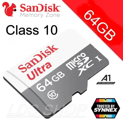 เมมโมรี่การ์ดSandisk Micro SD Ultra 64GB ของแท้ประกันศูนย์