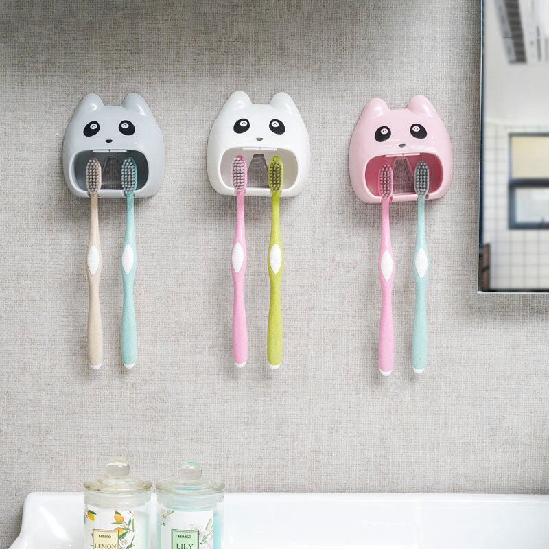 ที่ใส่แปรงสีฟันการ์ตูน ที่วางแปรงสีฟันในห้องน้ำ ชั้นวางของสารพัดประโยชน์