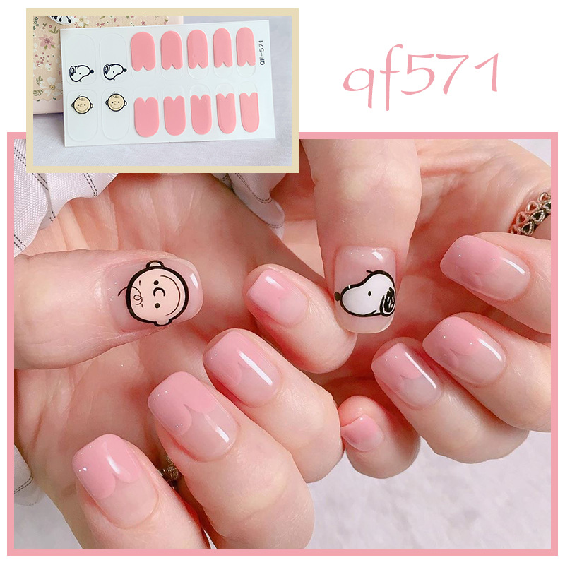 Nhãn Dán Làm Móng Gấu Nhỏ 14 Miếng/tờ Dán Móng Tay Móng Dán Móng Tay Dán Dán Mong Tay Miếng Dán Móng Tay Sticker Dán Móng Tay