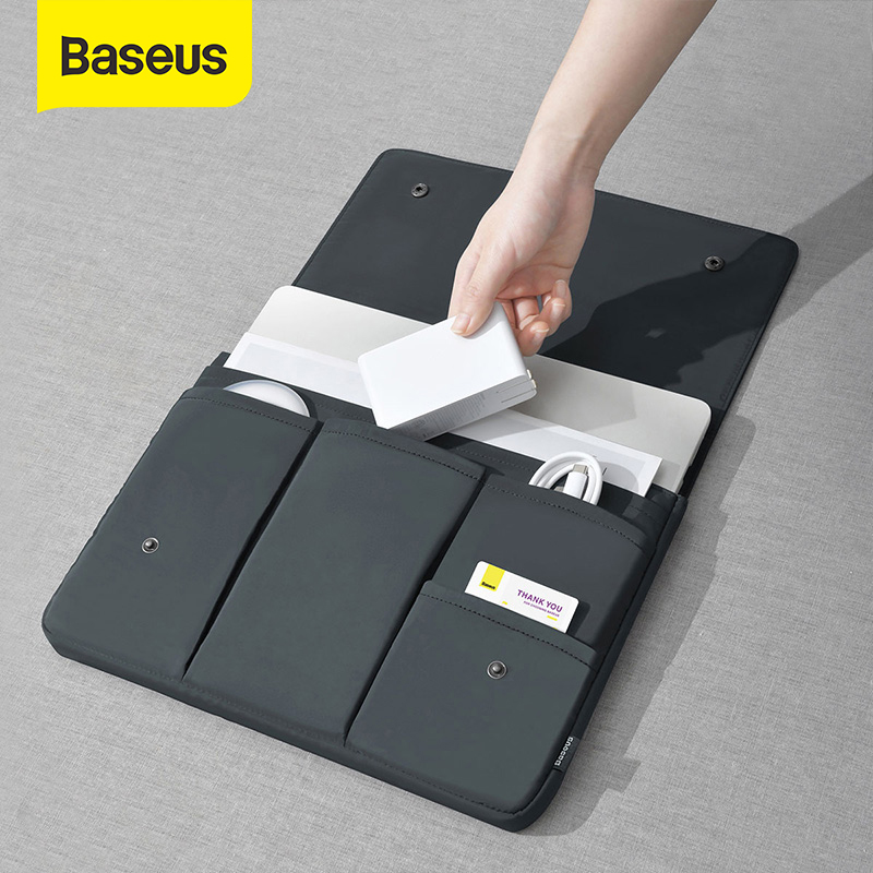 Baseus Laptop Sleeve Case For Macbook Air 13 Pro 15 Laptop Bag Tablet Sleeve Cover Bag For Macbook Air Pro 13