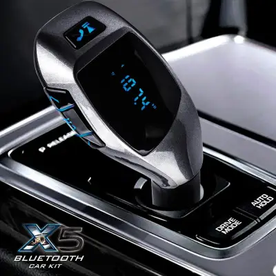 บลูทูธรถยนต์ บลูทูธติดรถยนต์ X5 Wireless Bluetooth Car Charger Kit เครื่องเล่นเพลง ชาร์จแบตมือถือในรถยนต์ เชื่อมต่อมือถือกับรถยนต์ ของแท้ 100-