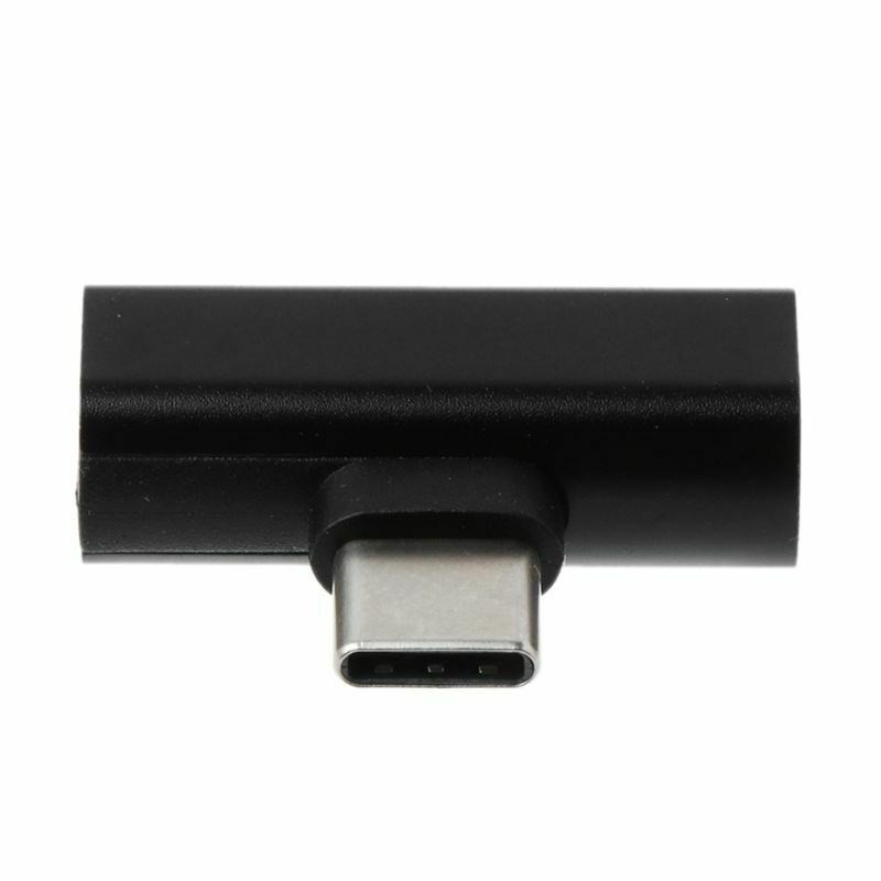 Dual Type C USB-C Earphone Audio Charging Charger Adapter Splitter Convertor