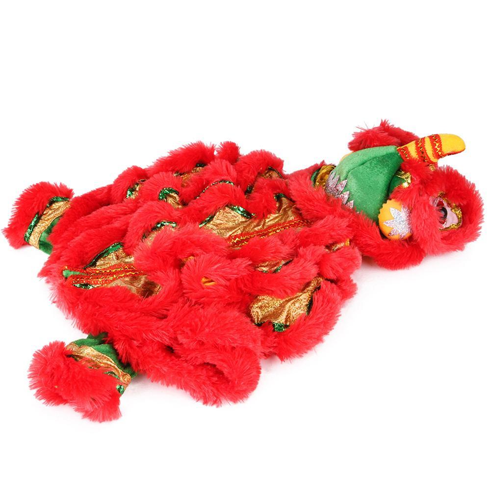 Dog Costume Lion Dance Dog Costume Chinese New Year Style Costume Cute