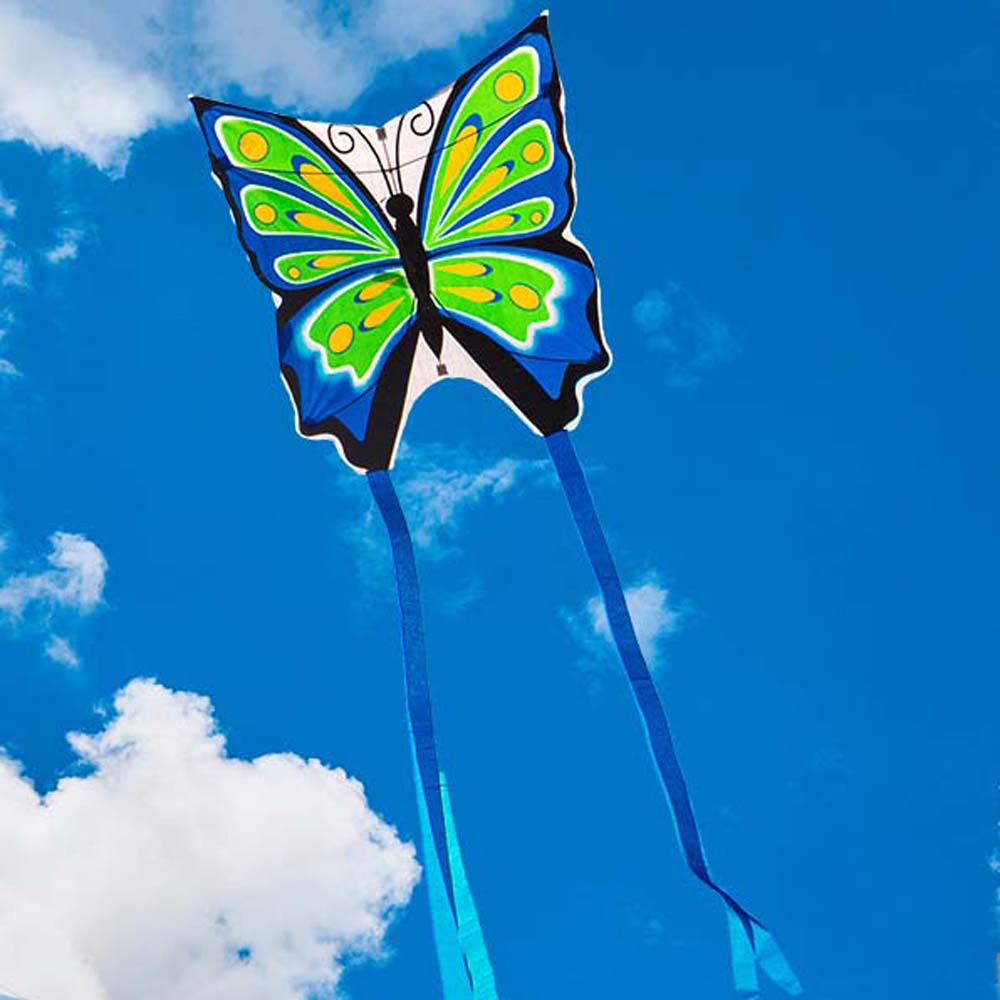 MINIS Travel คุณภาพสูงผีเสื้อบิน Gadget นกกลางแจ้งของขวัญสำหรับกีฬาสำหรับเด็กว่าวผีเสื้อลูกบอลไฟห้อยประดับ Flying Bird Kite Long Tail Kite