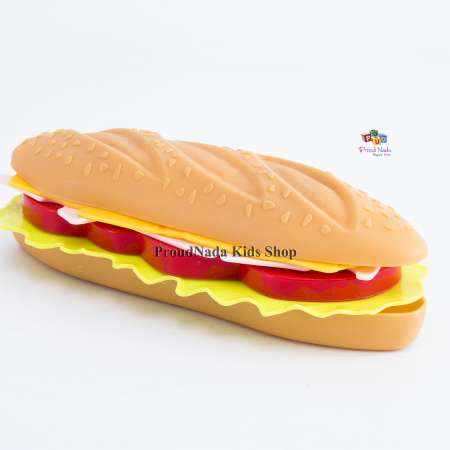 ProudNada Toys ของเล่นเด็กชุดเบอเกอร์ เฟรนฟราย เค้ก TABLEWARE FOOD SUPER Happy Family NO.8806-6
