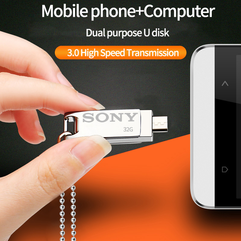 [2 in 1] SONY USB 32GB Flash Drive  รับรองระบบ iPhone and iPad เหมาะสำหรับr Android/iOS/Laptop/Mac/PC