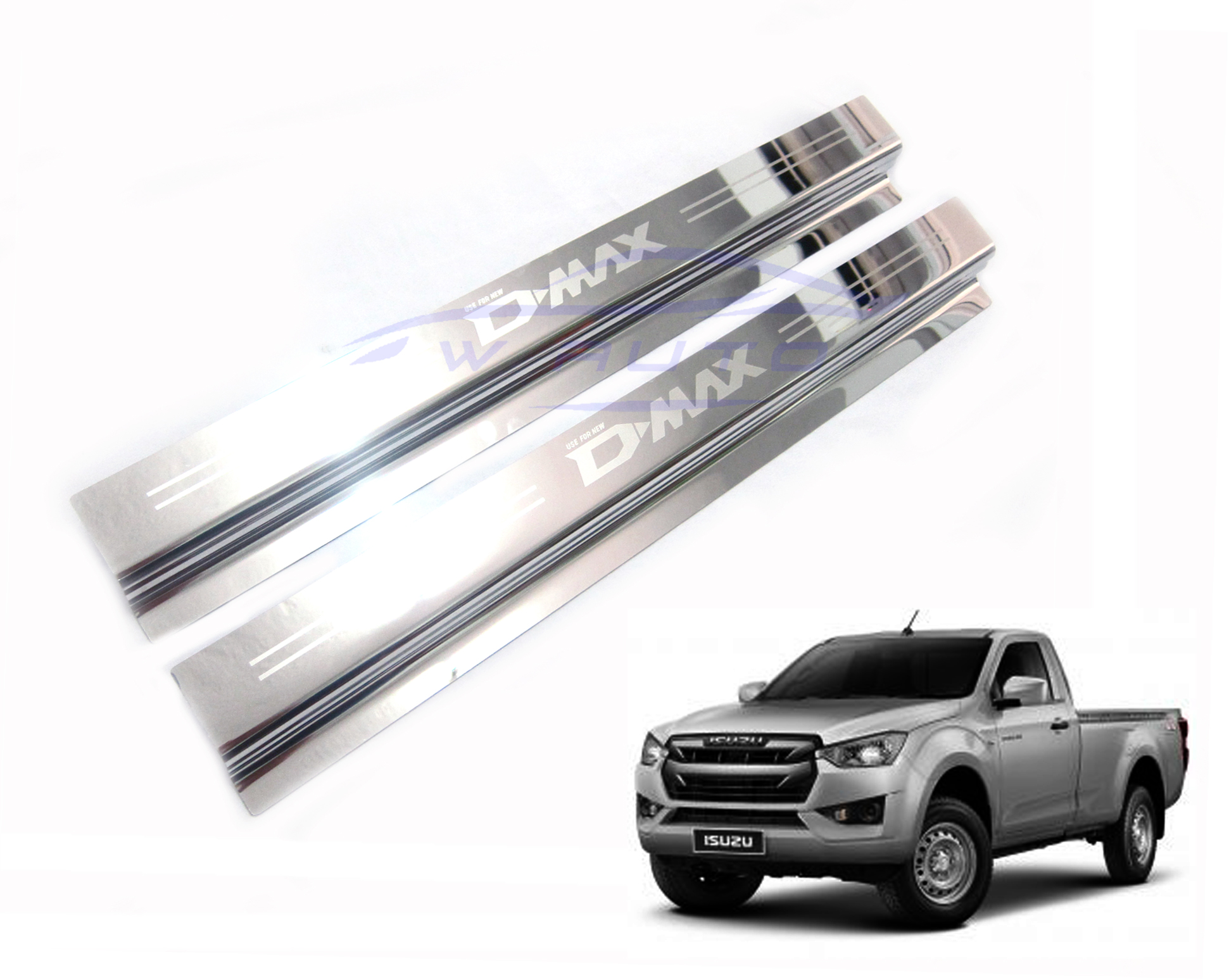 ชายบันได สแตนเลส Isuzu Dmax 2020  2ประตู ตอนเดียว หัวเดียว 2 Doors Single กันรอยประตู กันลาย สเตนเลส อีซูซุ ดีแมค สเทล Isuzu D max D-max 20 ราคาส่ง ราคาถูก