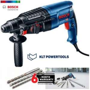ดูภาพ Bosch สว่านโรตารี่ระบบ SDS plus GBH 2-26 DE แถมดอกสว่านโรตารี่ 3 ดอก,ดอกสกัดแหลม 1 ดอก <br/>เพิ่มเติม Bosch สว่านโรตารี่ระบบ SDS plus GBH 2-26 DE แถมดอกสว่านโรตารี่ 3 ดอก,ดอกสกัดแหลม 1 ดอก
