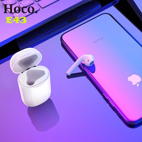 Hoco หูฟังบลูทูธ กล่องชาร์จ Wireless Charging Case ไร้สาย ข้างเดียง Right ear Bluetooth headset  รุ่น E43?หูข้างขวา?
