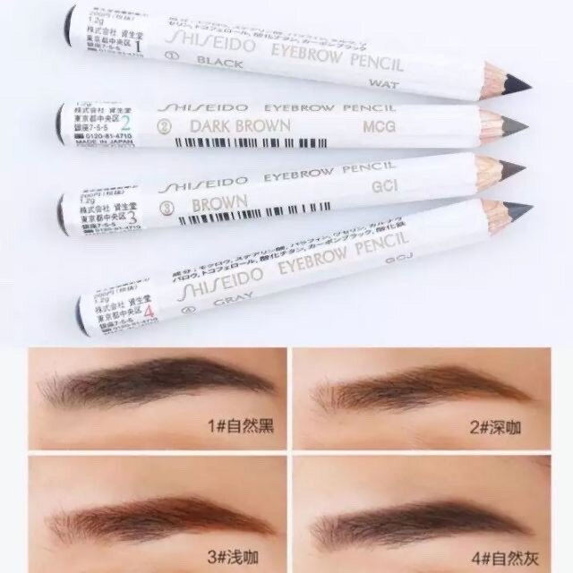 ☂๑△  ญี่ปุ่นแท้! Shiseido ดินสอเขียนคิ้ว 4 สี ชิเซโด้ เนื้อแน่น วาดคิ้วสวยมาก Eyebrow Pencil