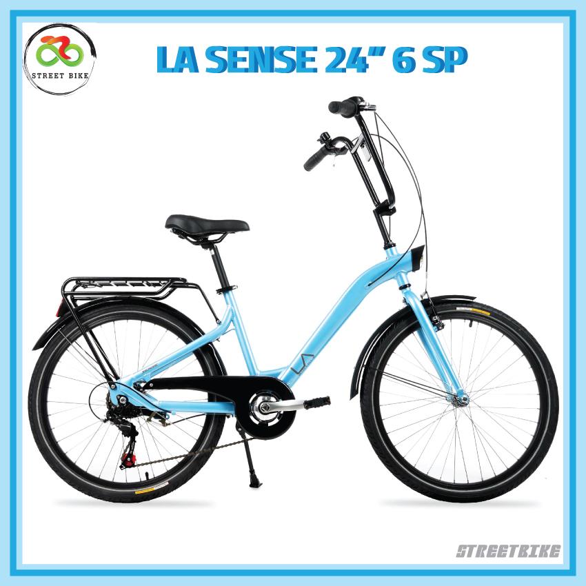 จักรยานครุยเซอร์ 24  La Sense 6speed blue
