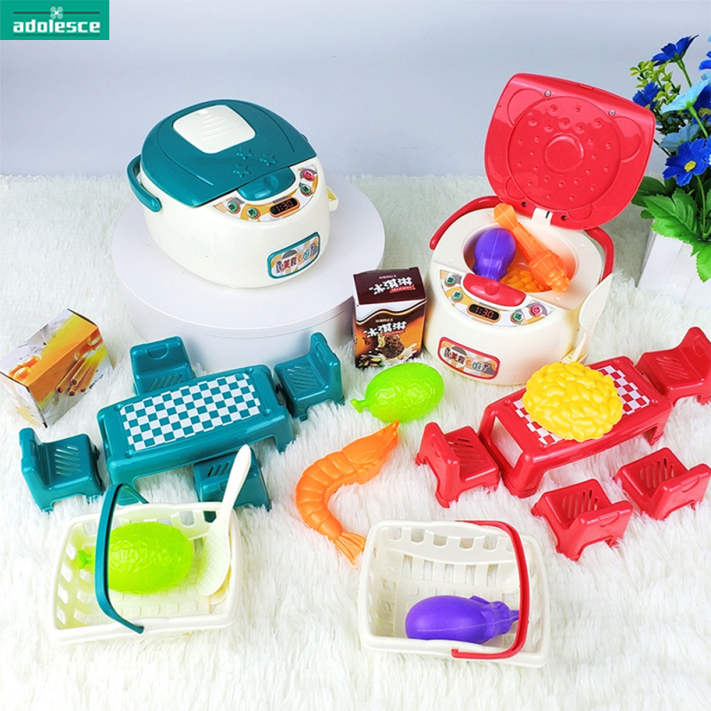 AD【ready stock】1 Set Of Children's Kitchen Rice Cooker Toy Play Kitchen