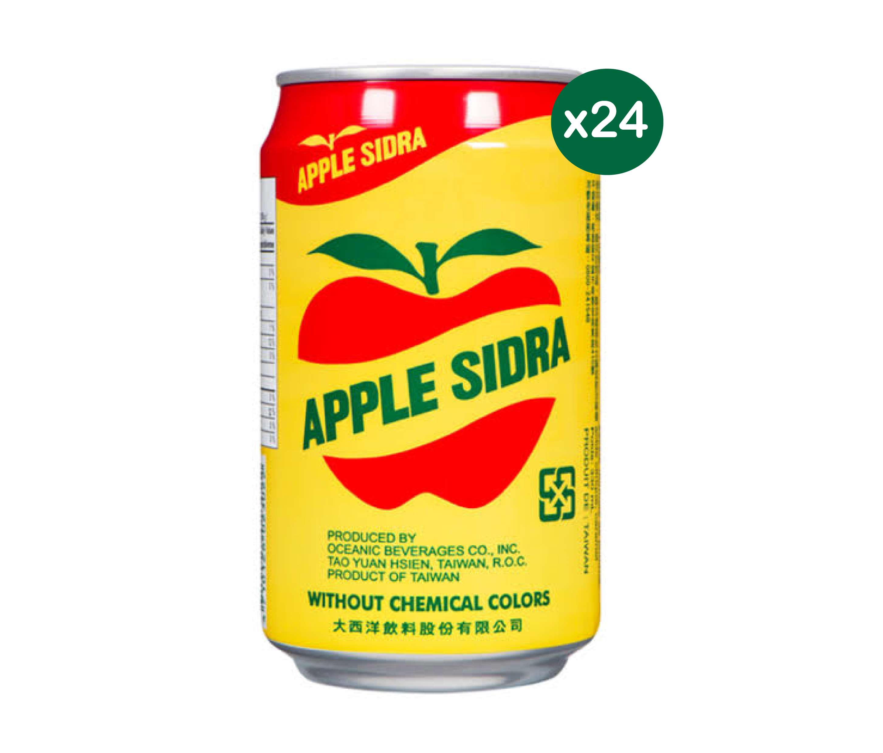 แอปเปิ้ลไซดร้า น้ำแอปเปิ้ลโซดา Apple Sidra 330ml. x 24