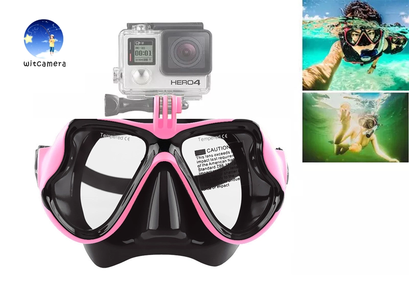 ภาพหน้าปกสินค้าCamera Mount Diving Mask Oceanic Scuba Snorkel Swimming Goggles Glasses GoPro Hero 11/10/9/8/7/6/5/4/3 SJCam YI อุปกรณ์ดำน้ำอุปกรณ์ดำน้ำแว่นตาว่ายน้ำสำหรับโกโปร Hero 11/10/9/8/7/6/5/4/3 SJCam YI