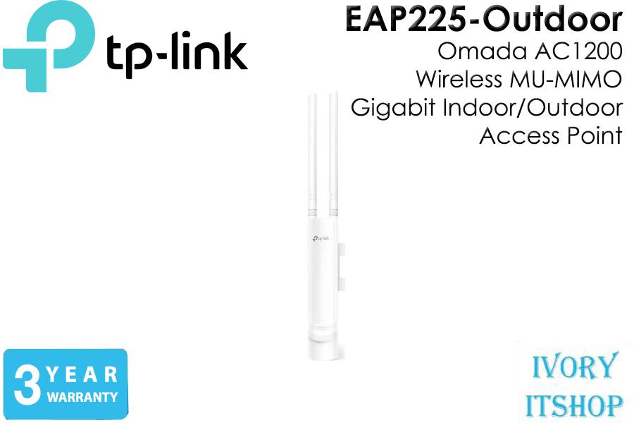 TP-Link EAP225 Outdoor (Omada AC1200 Wireless MU-MIMO Gigabit Indoor/Outdoor Access Point)/ivoryitshop