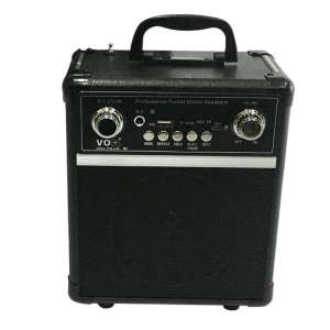 ลำโพงพร้อมไมโครโฟนไร้สาย ดำ VOX M4