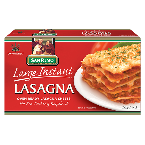 San Remo Instant Lasagna 250g ซานรีโม่ ลาซานญ่า ขนาด 250 กรัม (1929)