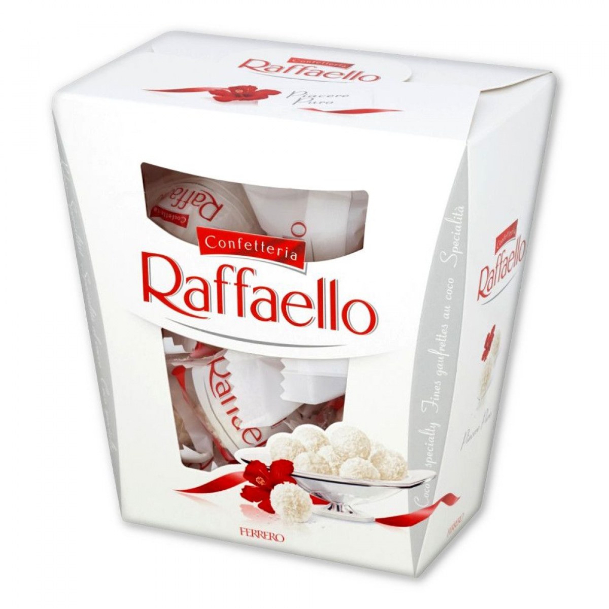 Ferrero Raffaello Almond Coconut 1 กล่องมี 15 ชิ้น น้ำหนัก 155 g.
