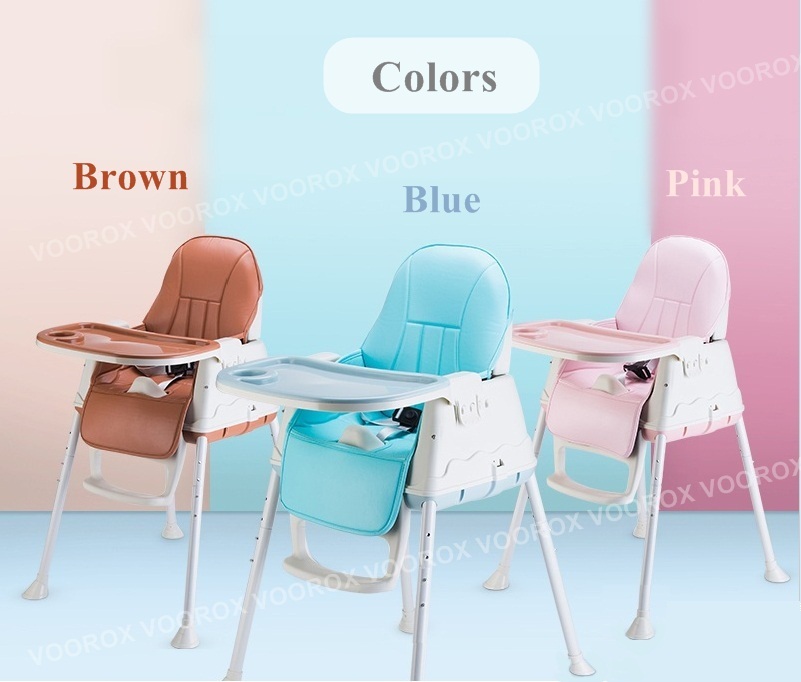 Baby Feeding Chair เก้าอี้กินข้าวเด็กรุ่นใหม่ล่าสุด เก้าอี้เด็ก เก้าอี้ทานข้าวเด็ก มีเบาะหนัง ล้อเลื่อน และถาดอาหาร พกพาไปได้ทุกที่ ใช้งานสะดวก แข็งแรง คุณภาพดี ทันสมัย