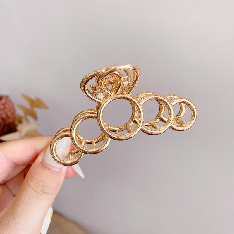 Kẹp Tóc Kim Loại Cỡ Lớn Phong Cách Hàn Quốc