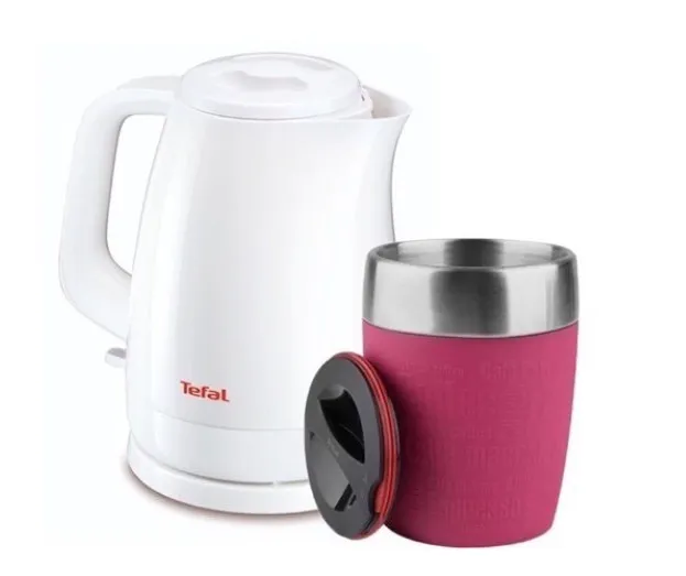TEFAL กาต้มน้ำไฟฟ้า 1.5 ลิตร ชุดกาต้มน้ำ+แก้วเก็บอุณหภูมิ รุ่น KO150166 + รุ่น K3082314