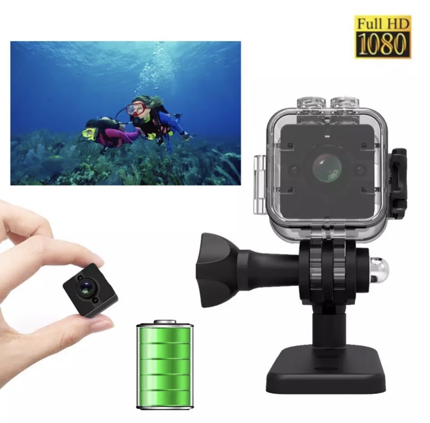 แท้เต็ม HD1080P SQ12 มินิกล้องกันน้ำองศามุมกว้างเลนส์ HD กล้องวิดีโอ MINI DVR SQ12 MINI SPORT วิดีโอกล้อง