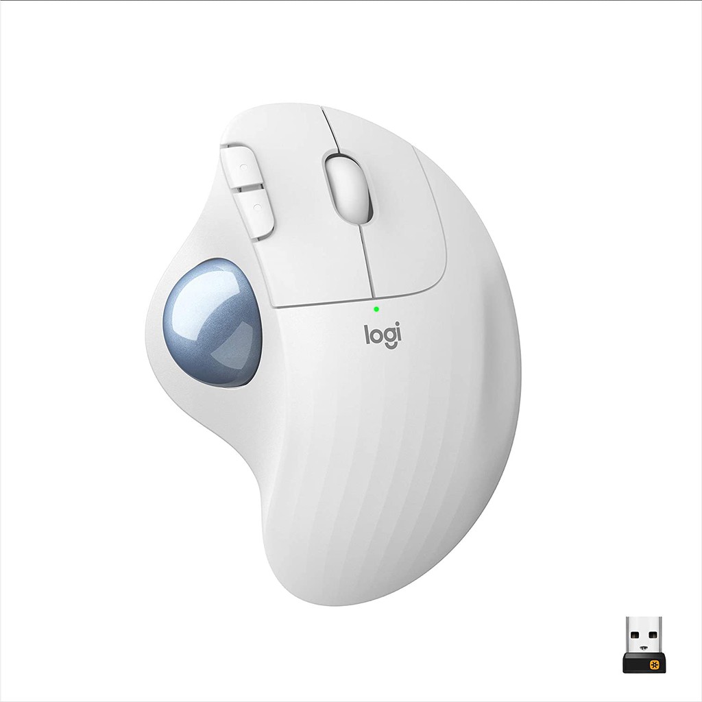 【in Stock In Bnagkok Now】logitech Ergo M575 Wireless Trackball Mouse, Easy Thumb Control, Precision And Smooth Tracking, Ergonomic Comfort Design. 