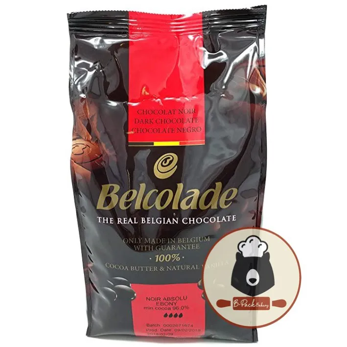 (500g Bel 96%) เบลโคลาด คูเวอร์เจอร์ ช็อคโกแลต 96% ชนิดเหรียญ / Belcolade Couverture Chocolate 96% Coins / 5kg