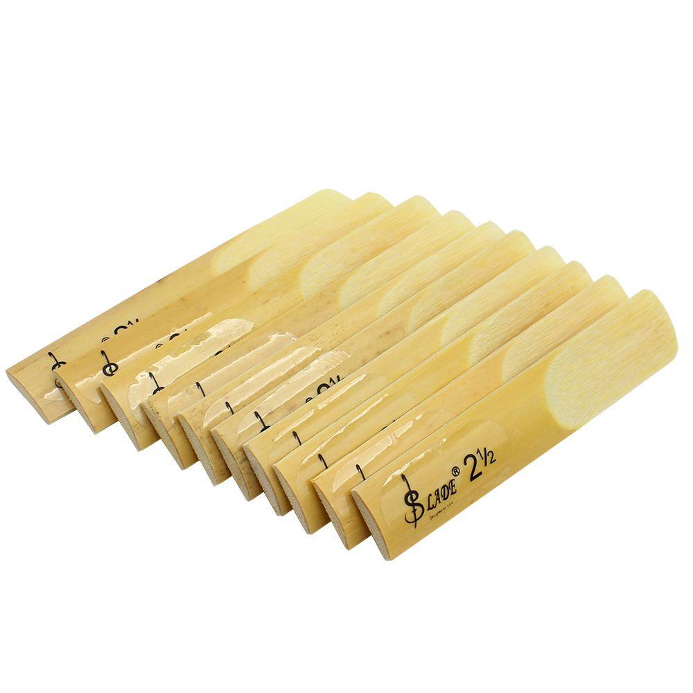 10pcs/box SLADE Alto bE Saxophone Reeds Bamboo 21/2 Sax Reed Strength