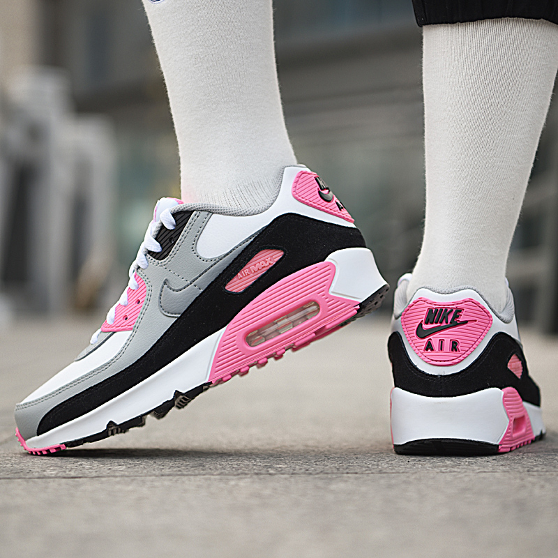 ของแท้อย่างเป็นทางการ Nike Air Max 90 Women's รองเท้าผ้าใบแฟชั่น CD6864-104 ร้านค้าอย่างเป็นทางการ