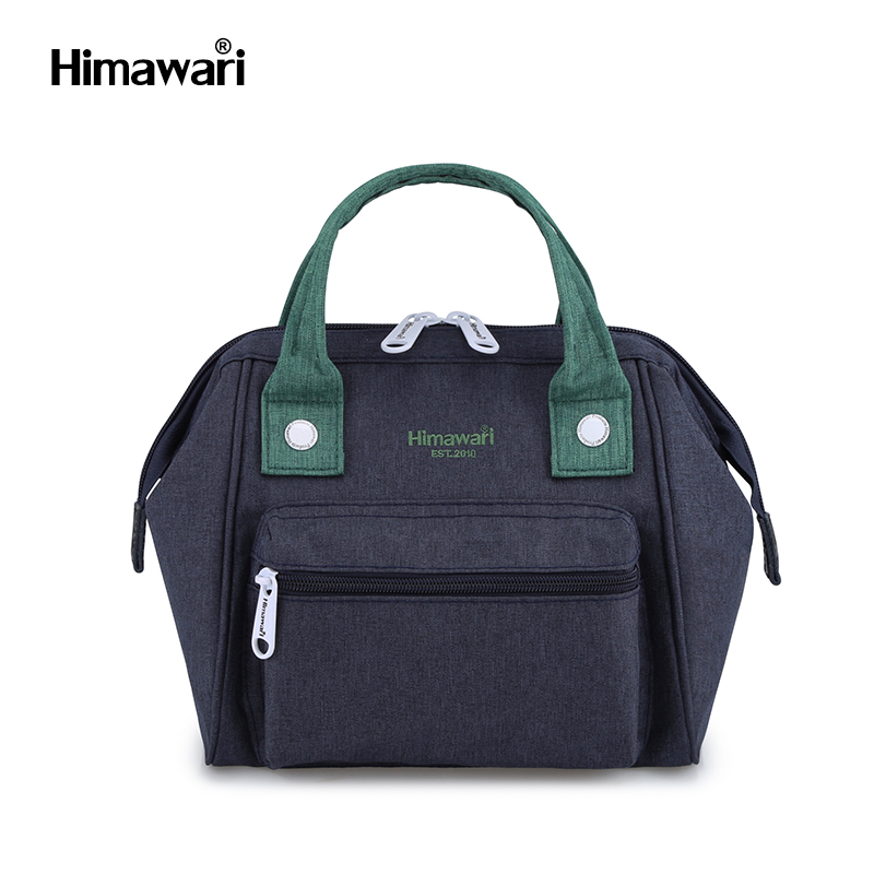 กระเป๋าถือสะพายหลัง ฮิมาวาริ Himawari Small Handy Backpack Navy/Green SS9113