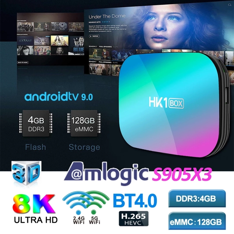 ภาพหน้าปกสินค้าพร้อมส่ง HK1 BOX Smart TV box 2 in 1 กล่องแอนดรอยด์ทีวี และ กล่องรับสัญญาณทีวีดิจิตอล กล่องรับสัญญาณทีวีดาวเทียม TV Receivers Android box