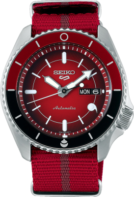 ดูภาพ นาฬิกาข้อมือ ผู้ชาย SEIKO 5 JAPAN Sports Automatic LIMITED EDITION “SARADA” รุ่น SRPF67K หมายเลขเรือนที่ 2977 / 6500 ขนาดตัวเรือน 42.5 มม. *มีคูปองส่วนลด ใส่รหัส NARUTO2563 * <br/>เพิ่มเติม นาฬิกาข้อมือ ผู้ชาย SEIKO 5 JAPAN Sports Automatic LIMITED EDITION “SARADA” รุ่น SRPF67K หมายเลขเรือนที่ 2977 / 6500 ขนาดตัวเรือน 42.5 มม. *มีคูปองส่วนลด ใส่รหัส NARUTO2563 *