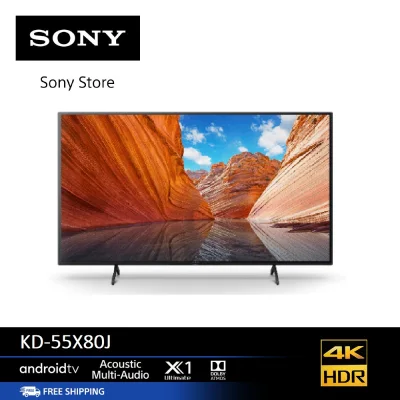 Sony KD-55X80J (55 นิ้ว) l 4K Ultra HD l High Dynamic Range (HDR) l สมาร์ททีวี (Google TV)
