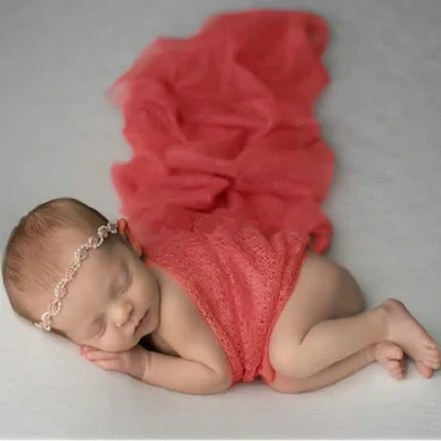 Soft Baby Photography Props Blanket Wraps Stretch Knit Wrap Newborn Photo Wraps Cloth Accessories Newborn Photography Props