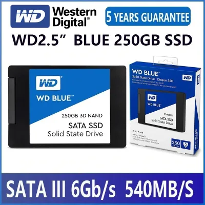 [พร้อมส่ง] 250 GB SSD (เอสเอสดี) WD BLUE ( WDS250G2B0A ) 3D NAND SATA รับประกัน 5 - Y