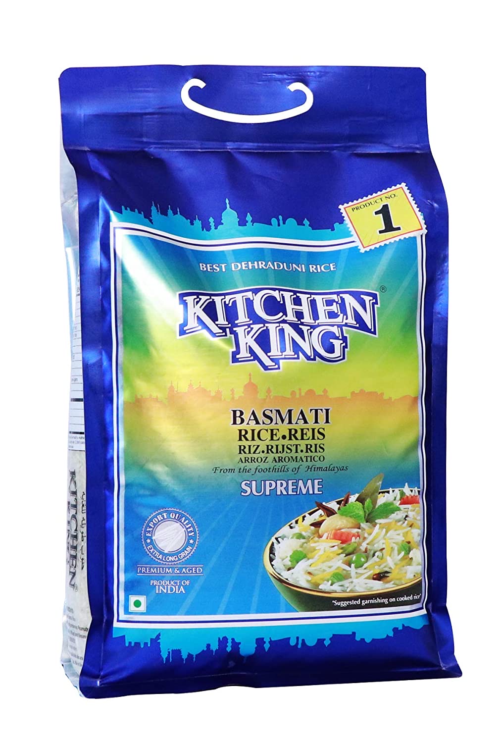 Kitchen King Supreme Blue Basmati Rice 5kg ++ ข้าวบัสมาติ ตรา คิดเช่นคิง ขนาด 5kg