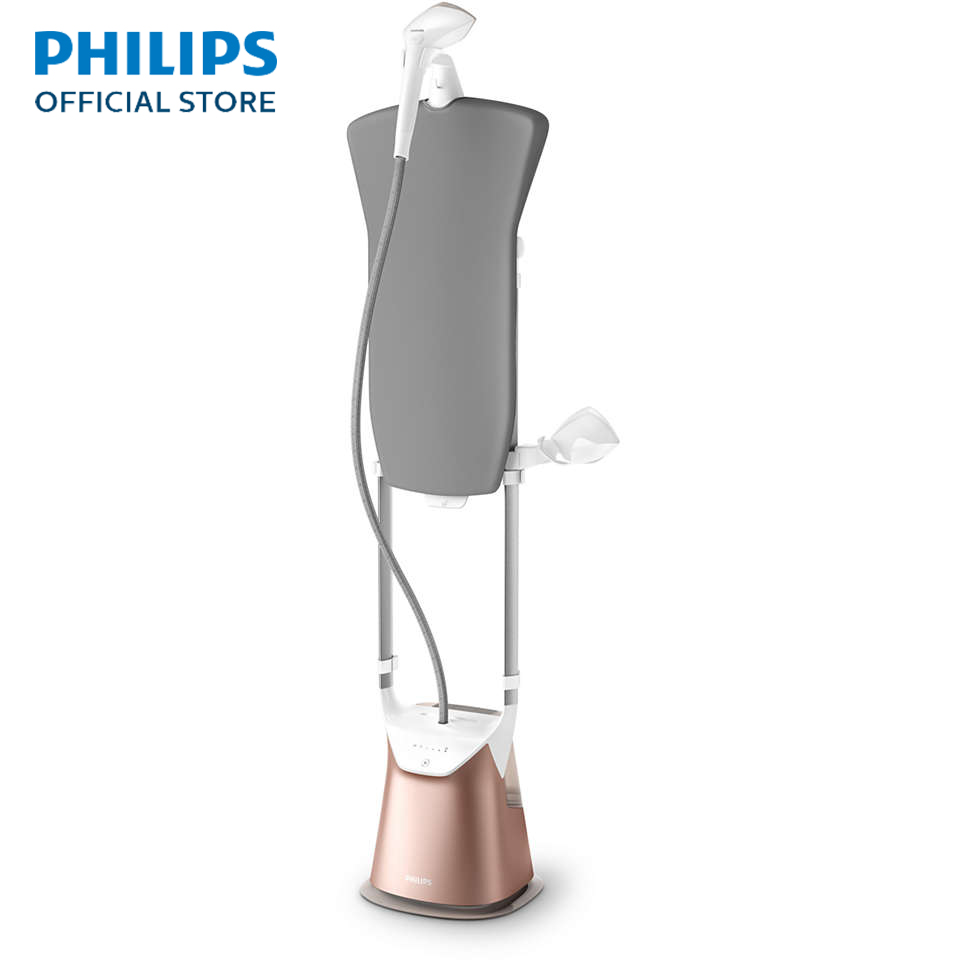 Philips Protouch เครื่องรีดถนอมผ้าไอน้ำ แบบตั้งได้ GC627/60 หาส่วนลด