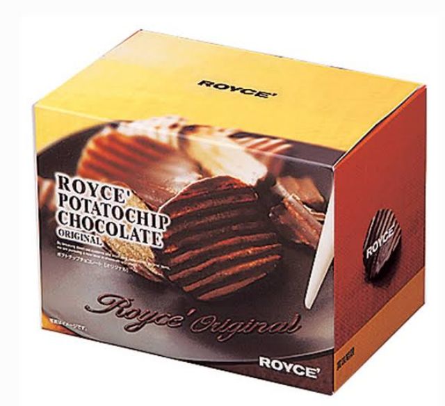 (ส่งฟรี) (CHOCOLATE ORIGINAL) พร้อมส่งฟรีห่อของขวัญ!royce Potato Chip ...