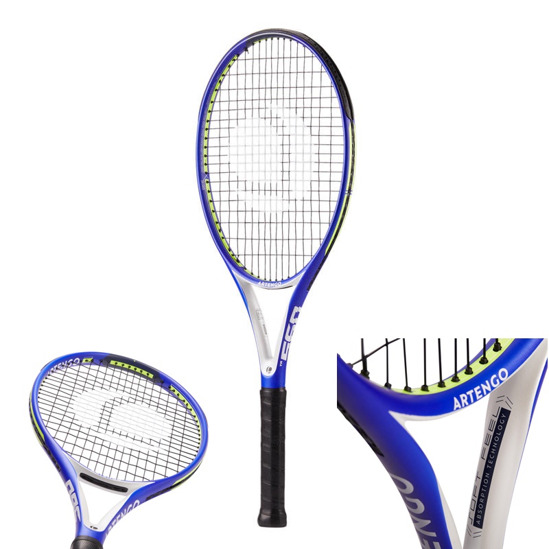 ไม้เทนนิส แร็คเกตเทนนิส อุปกรณ์เทนนิส กีฬาเทนนิส artengo  สีน้ำเงิน