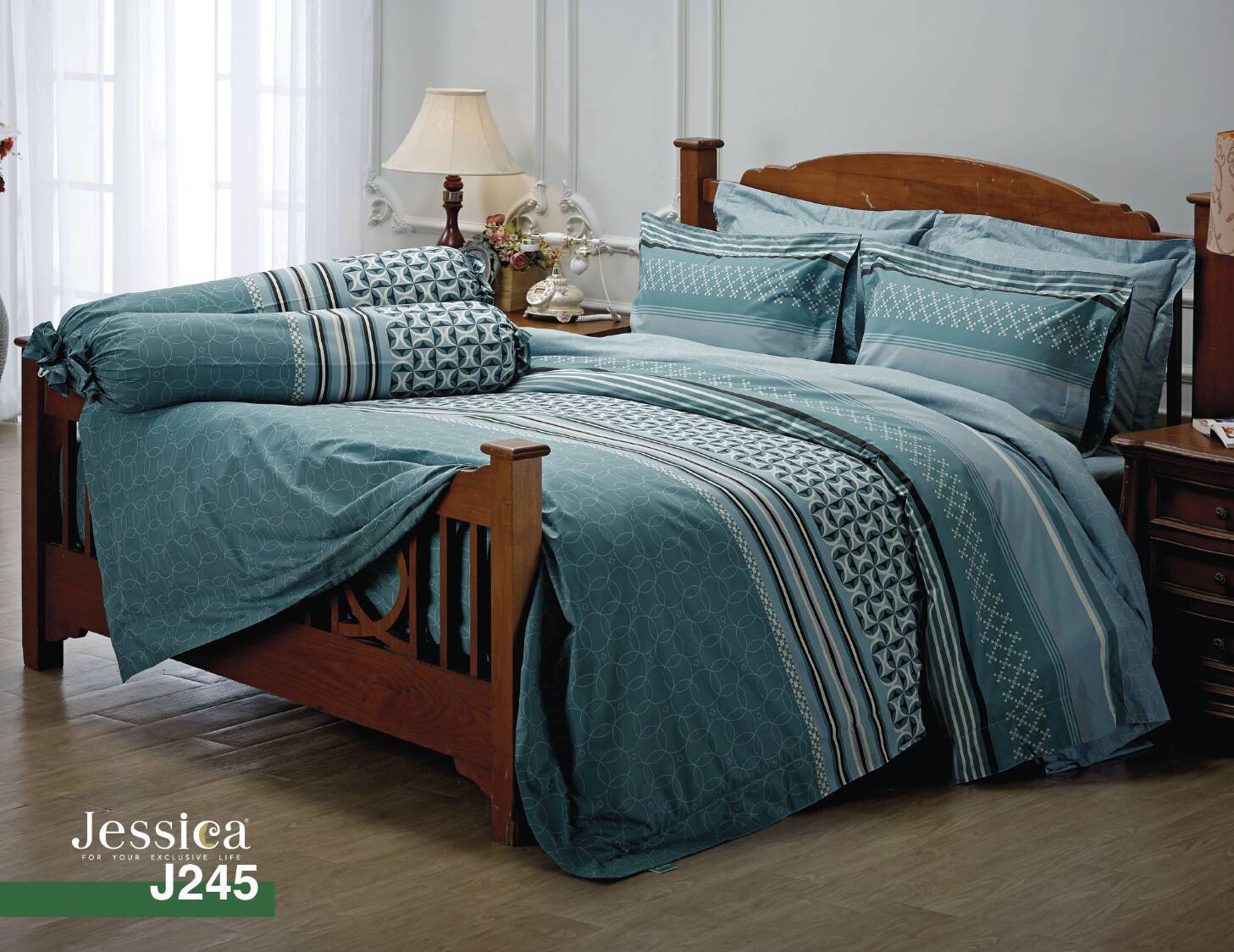 JESSICA 6 ฟุต 5ฟุต (ไม่รวมนวม) รุ่น J ชุดเครื่องนอน wonderful bedding ...