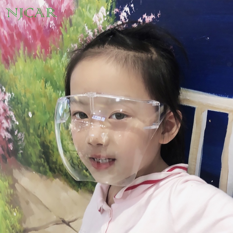 NJCAR FST หน้ากากใส (ของเด็ก) หน้ากากป้องกันน้ำลาย แว่นตา หน้ากากเซฟตี้ face shield glasses หน้ากากแว่นตา หน้ากากนิรภัย