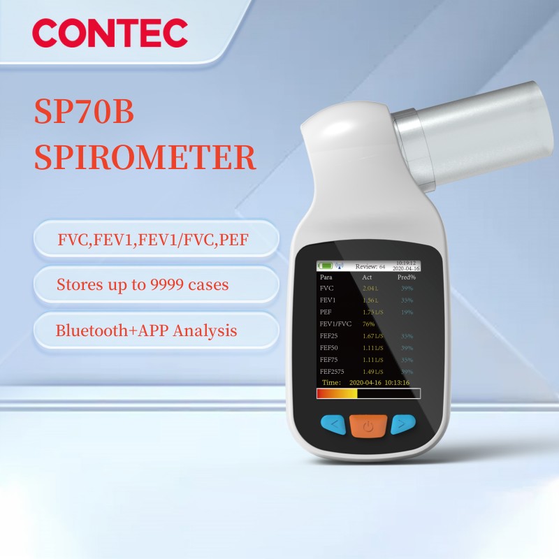 CONTEC SP70B handheld digital spirometer lung volumetric meter