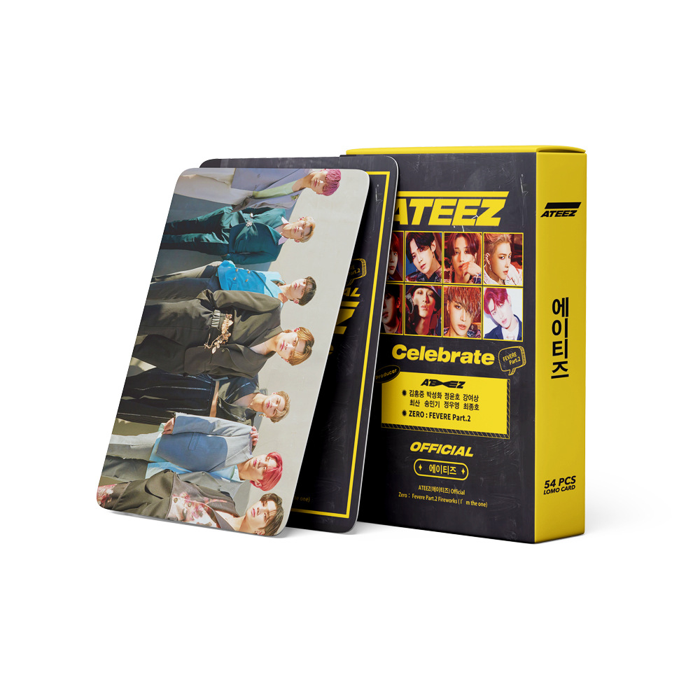 [ส่งจากไทย] การ์ดโลโม่ 54ใบ/กล่อง อัลบั้ม ATEEZ 2021 Zero: Fever Part.2 โลโม่การ์ด lomocard “Celebrate”，“I'm the One”