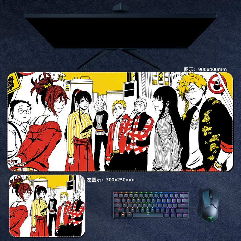 Anime Hells Paradise Mouse Pads Jigoku Raku Gabimaru Sagiri Choubei Touma  Xxl Mousepad Manga Computer Pad Acessórios Desk Mats - AliExpress